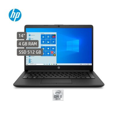Portátil HP Laptop 14 cf2060la Intel Core i3-10110U RAM 4GB 512GB