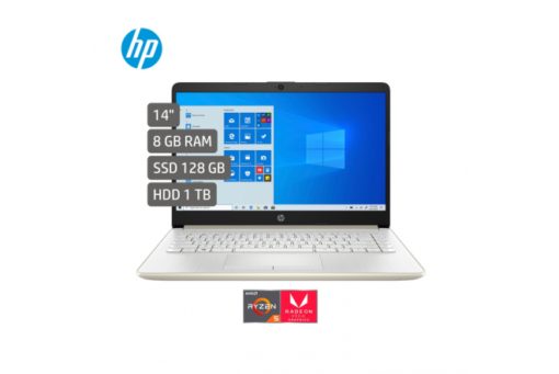 Portátil HP Laptop 14 dk0007la AMD Ryzen 5 3500U 1TB